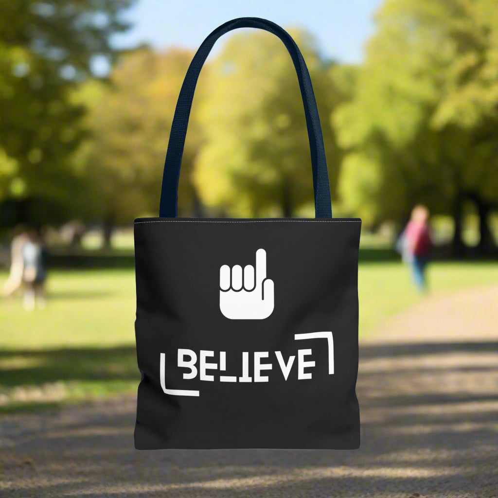 Motivational Tote Bag | "Believe" & "Submit" Designs | Stylish & Functional for Everyday Use