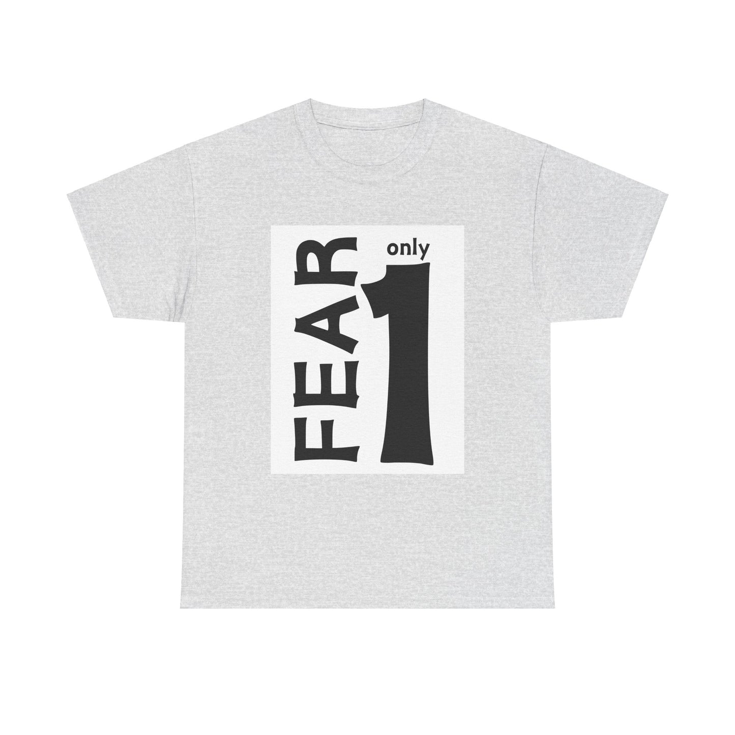 Unisex  Grey Casual Comfort FEAR Muslim Tshirt Apparel